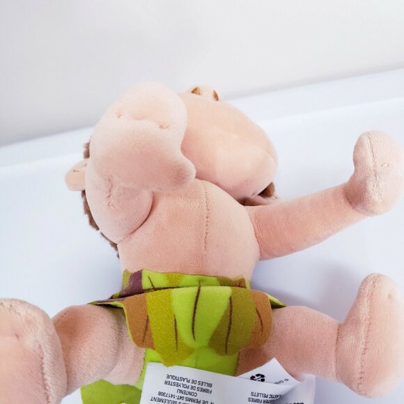 Disney Store Good Dinosaur Spot Plush Doll Stuffed Toy Brown Hair Green Outfit - Picture 5 of 5